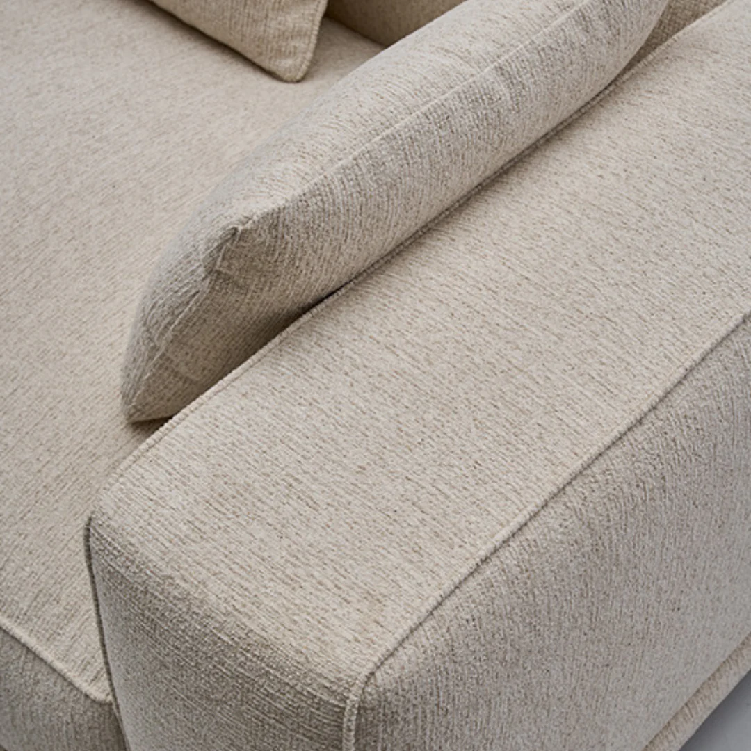 Lankaran Modern Lounge Sofa with Steel Base - Image 7