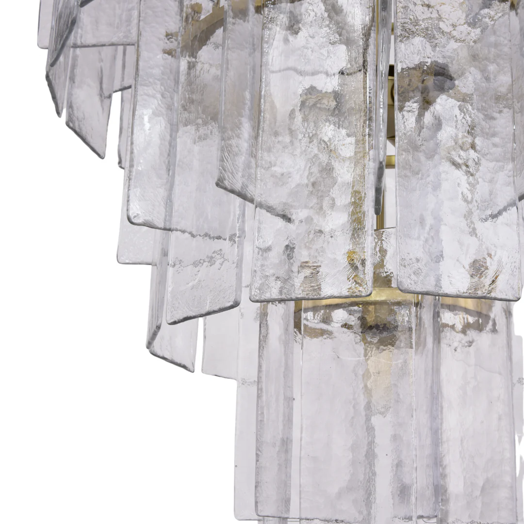 Lumaire Brass Hairline Finish Chandelier - Image 10
