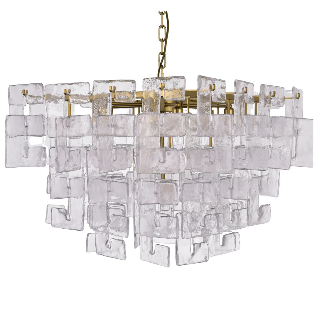 Lumaire Stainless Steel Clear Glass Chandelier - Image 13