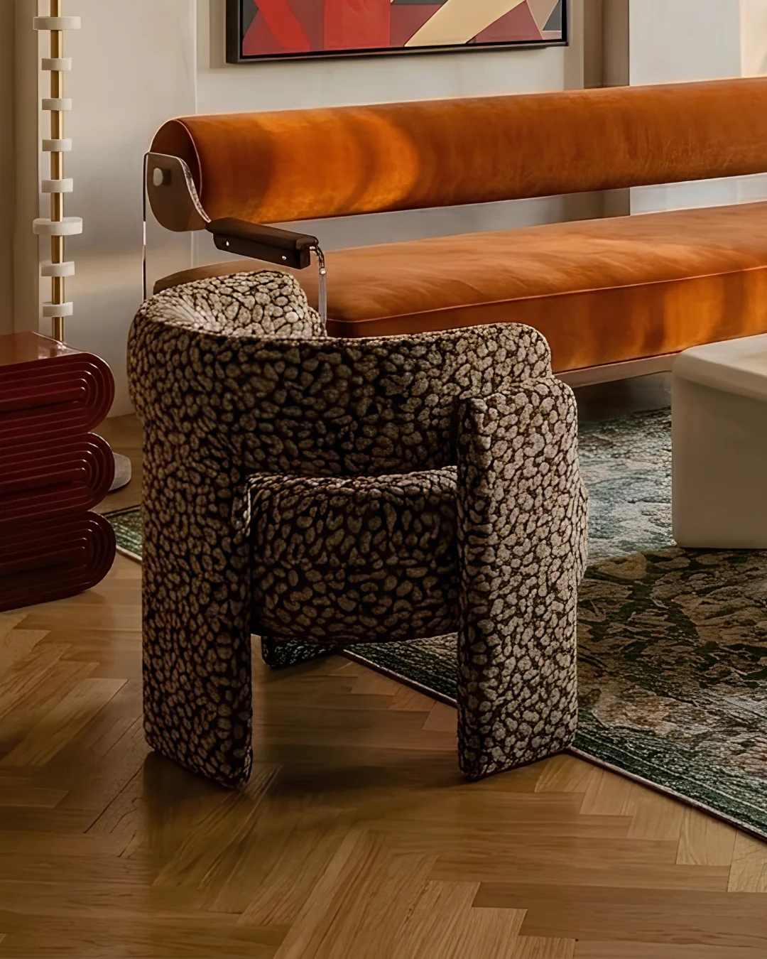 Luxe Armchair - Brown - Image 2