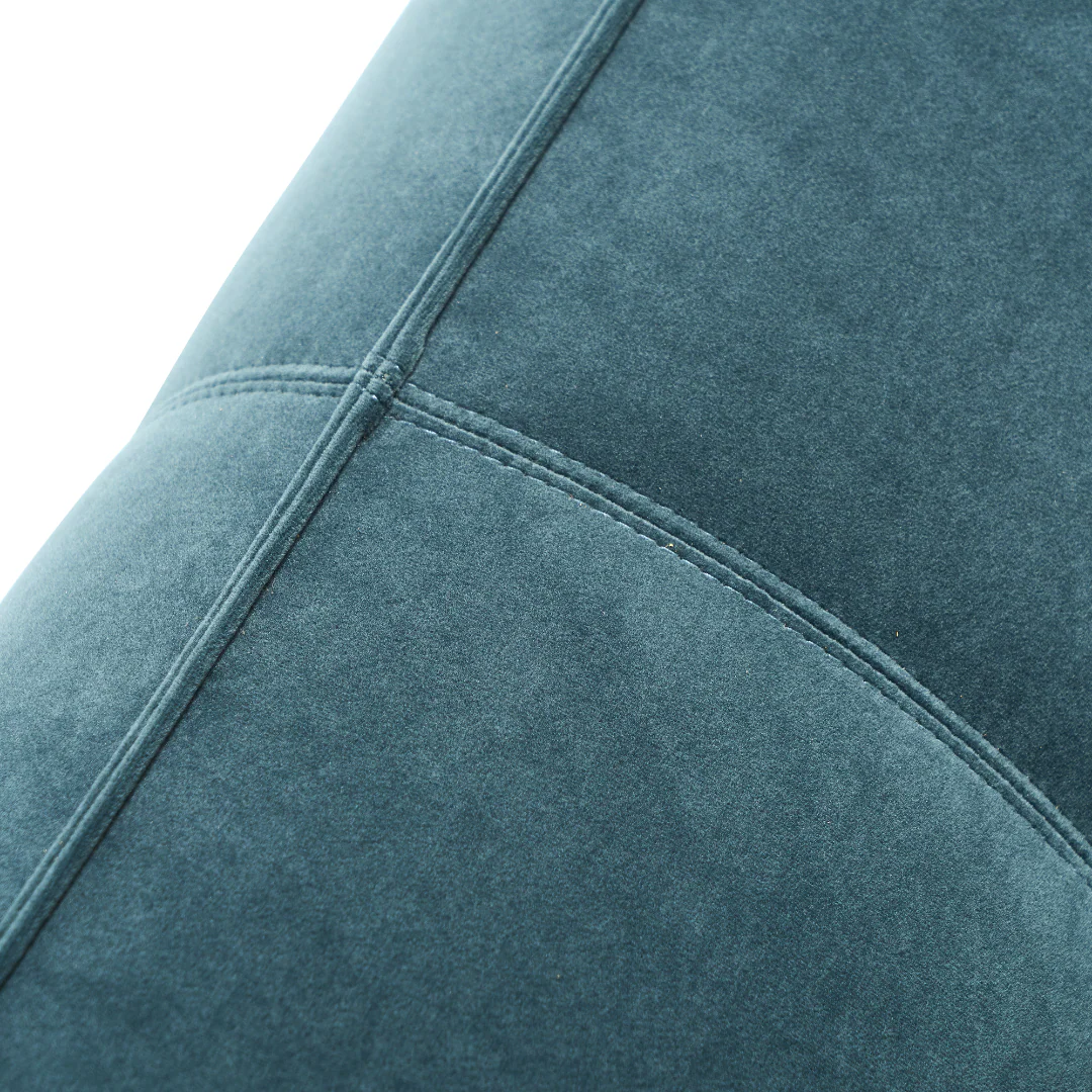 Mauri Velvet Blue Sofa - Image 9