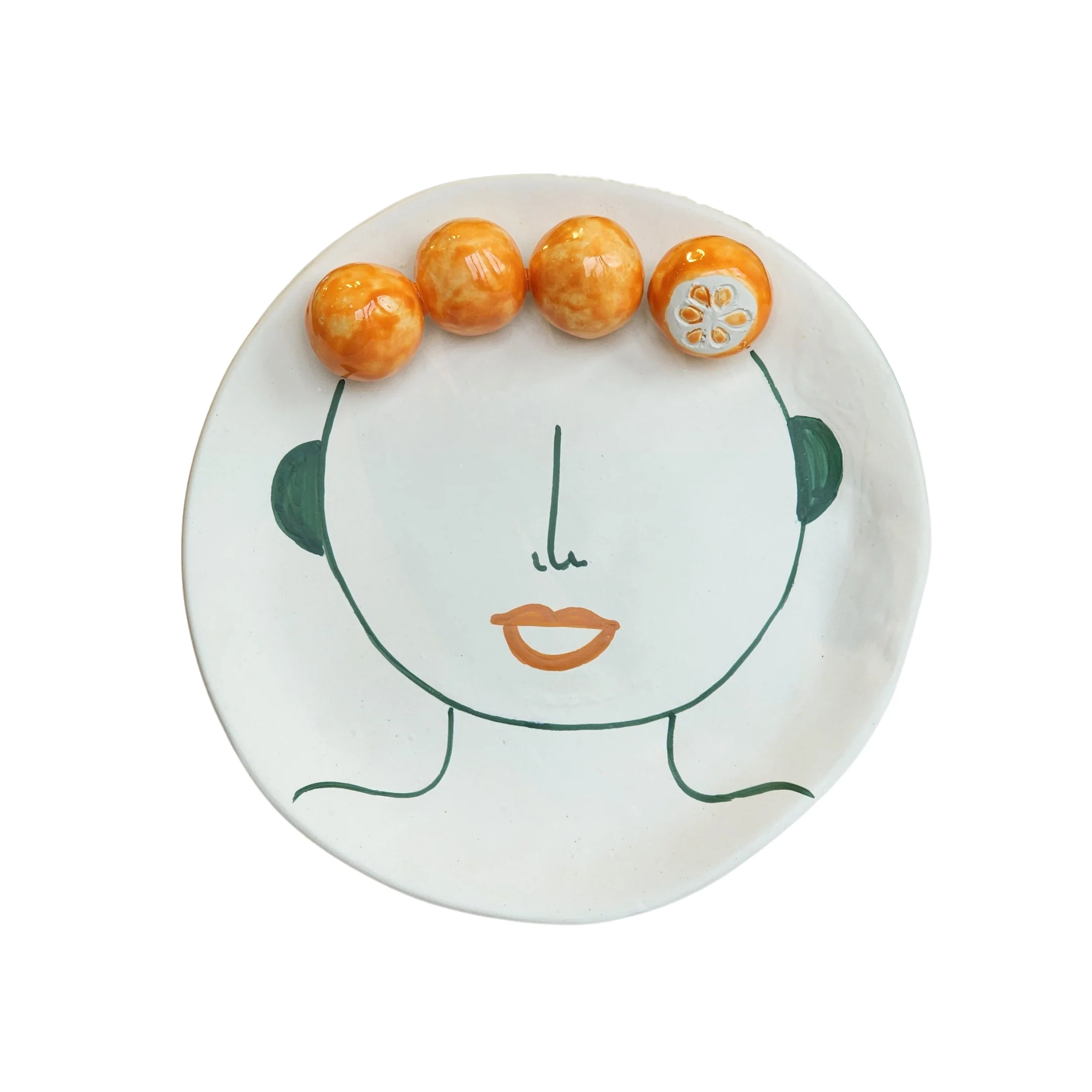 Arancia Di Vaniglia Medium Cake Stand With Round Oranges - Image 2