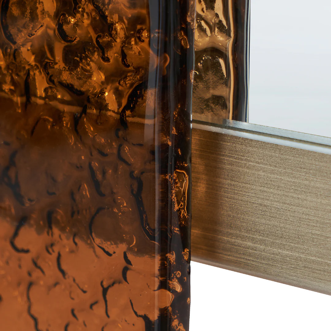 Mira Rectangular Mirror - Brass - Image 4