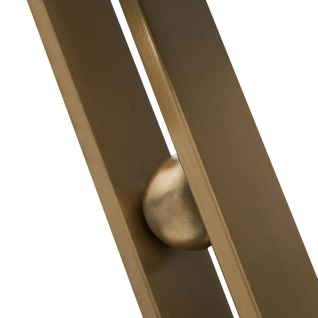 Monet Modern Rectangular Mirror - Brass - Image 8