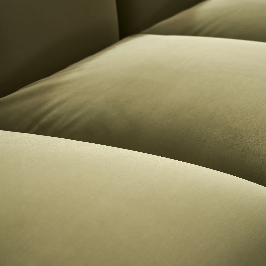 Olive 3 Seater Sofa with Armrest - Image 9