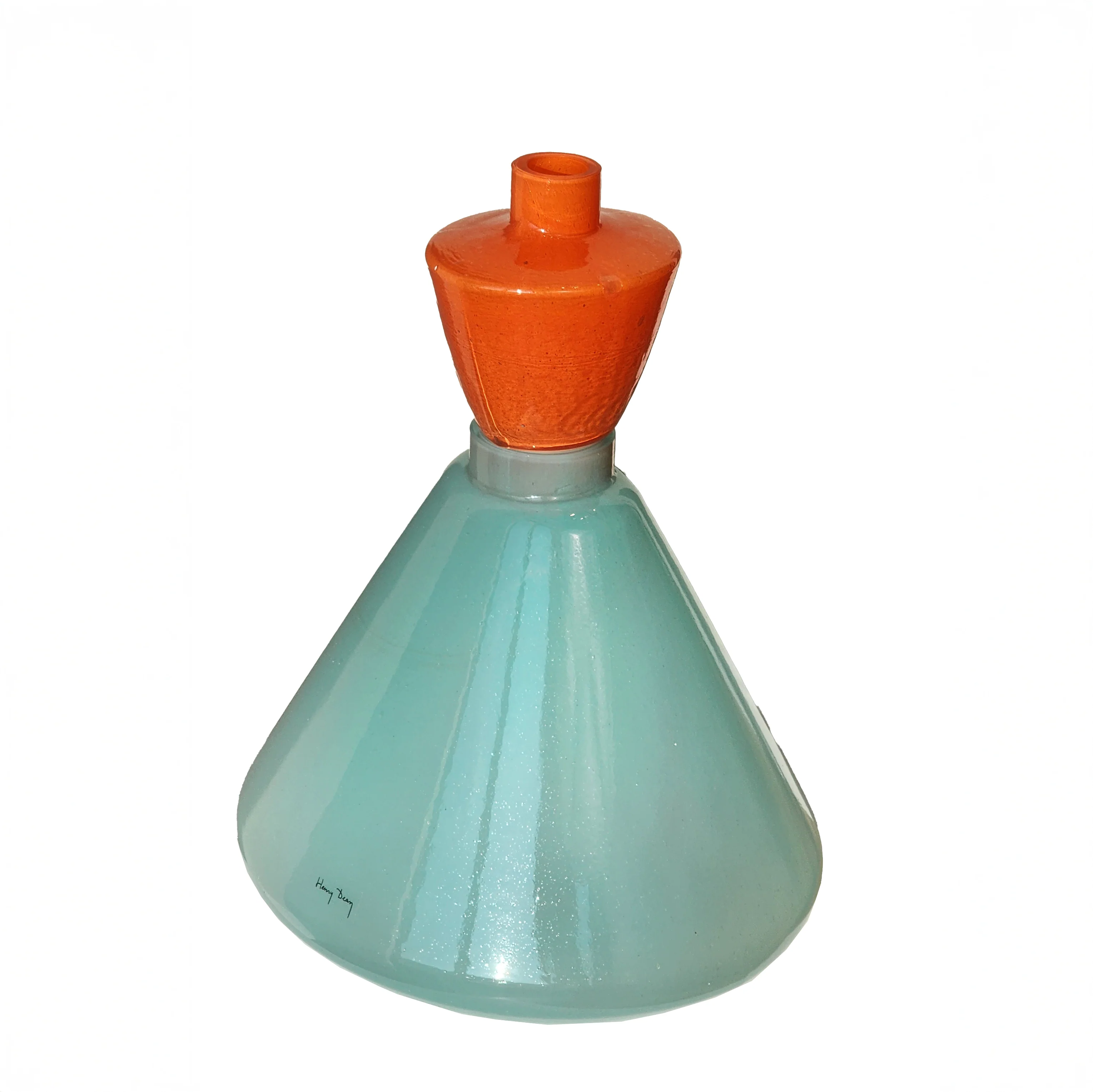 Glass Vase (Orange Buste - Blue Jupe) - Image 2