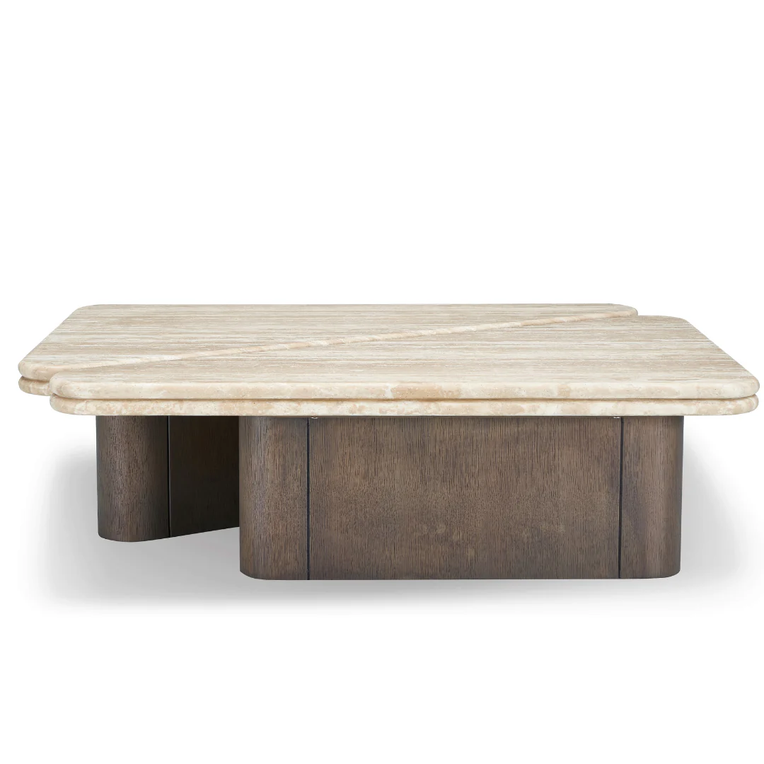 Origami Triangle Shape Coffee Table - Set of 2 - Image 3