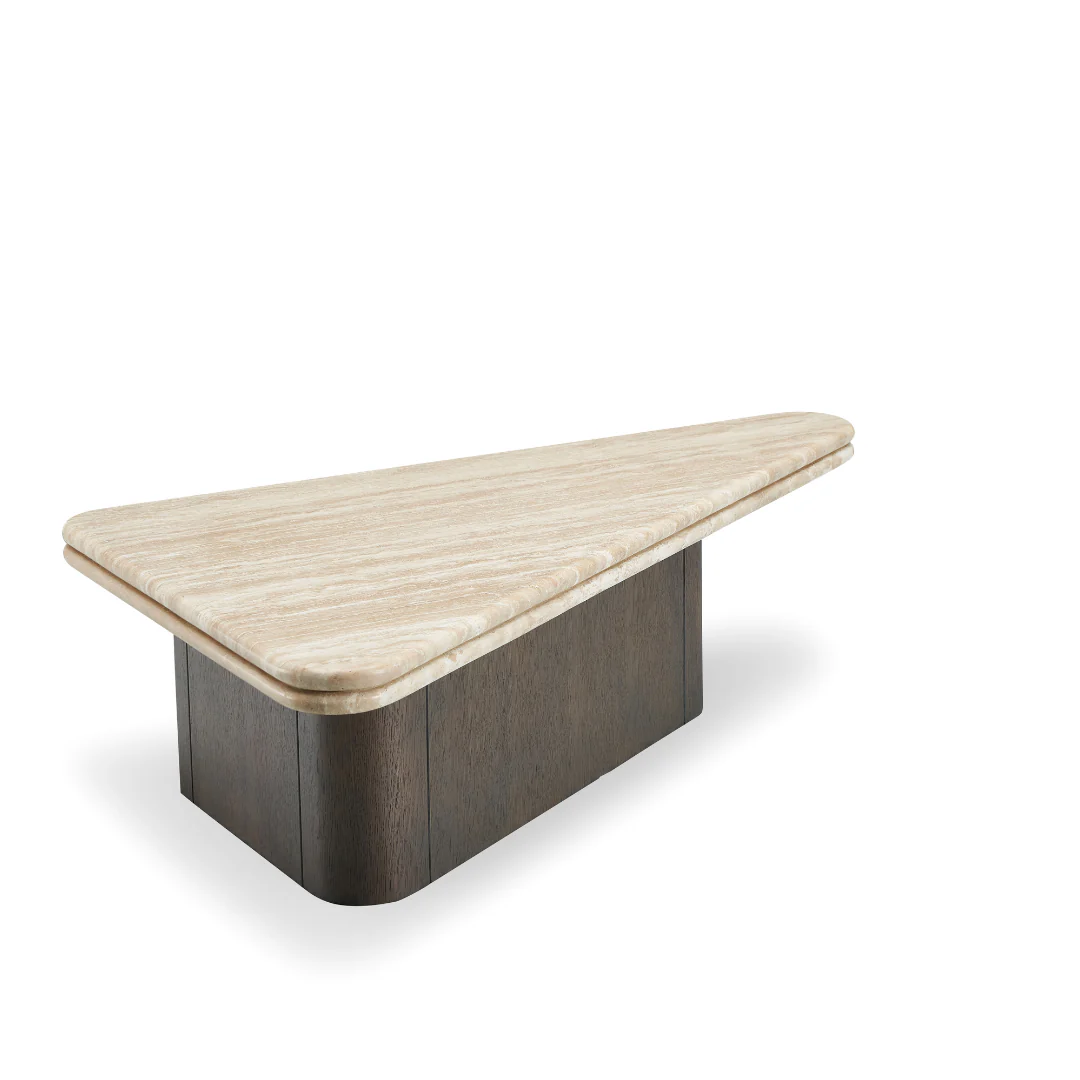 Origami Triangle Shape Coffee Table - Set of 2 - Image 6