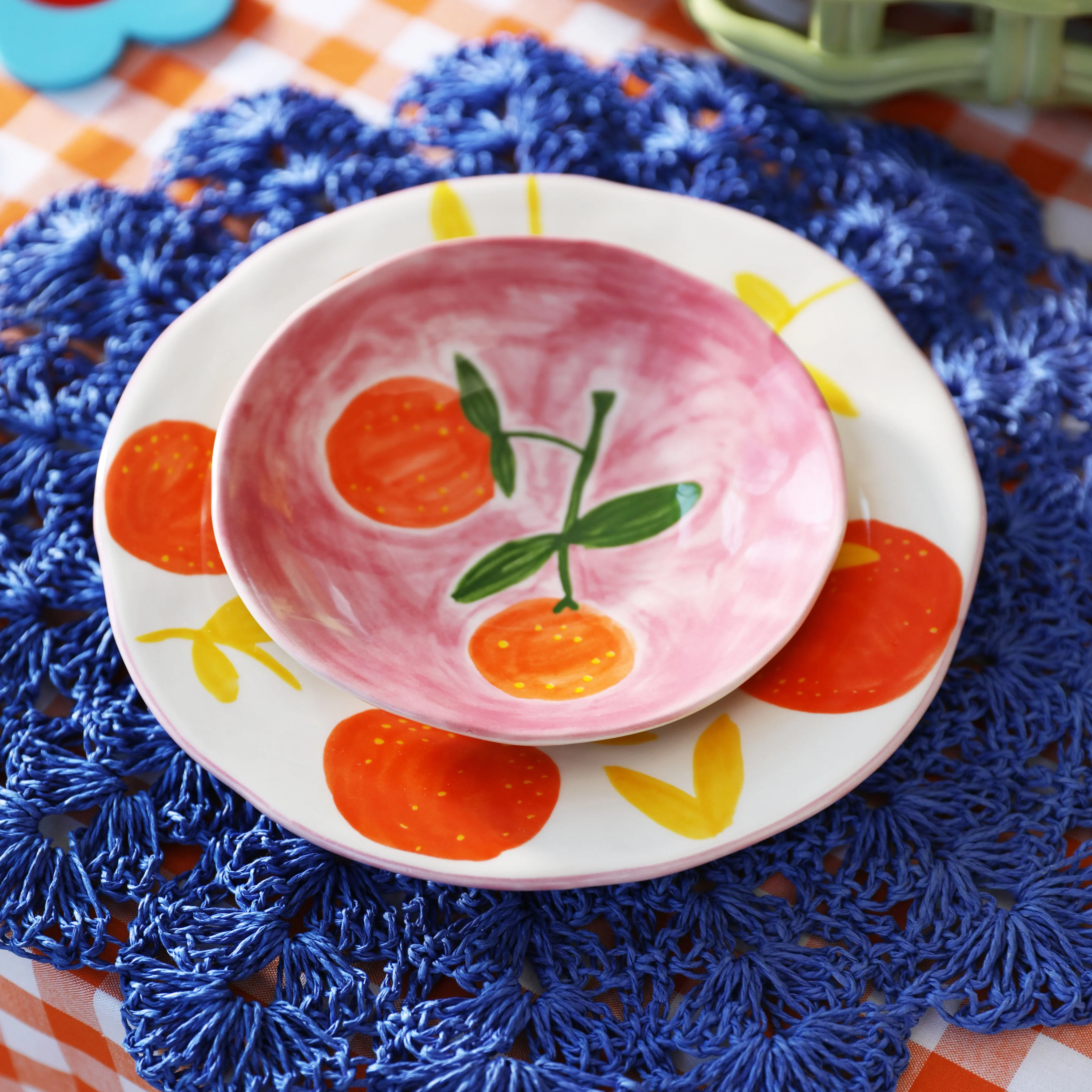 Orange Twig Plates Set Of 4 - Image 3