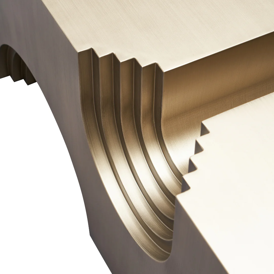 Portico Modern Coffee Table - Brass - Image 5
