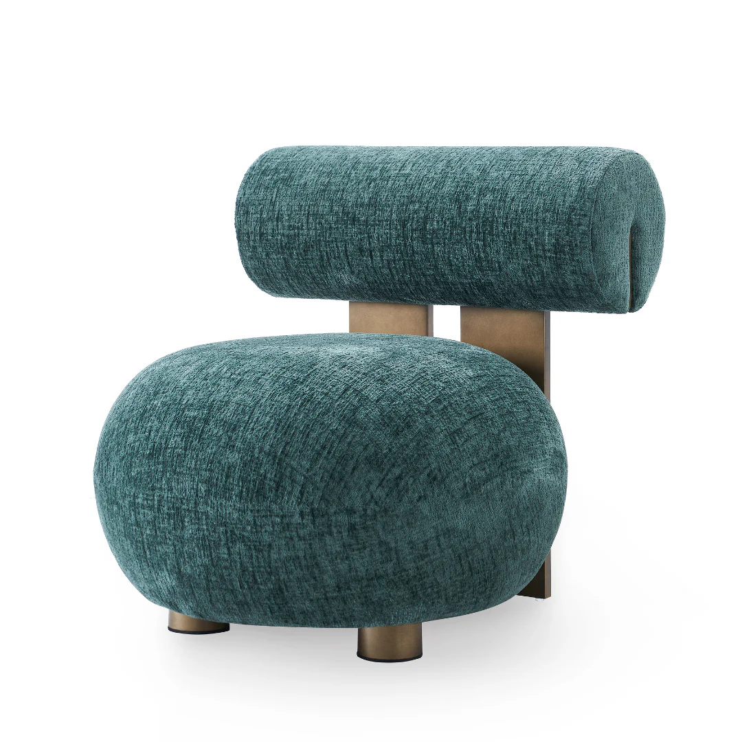 Scarlet Serenity Modern Chair