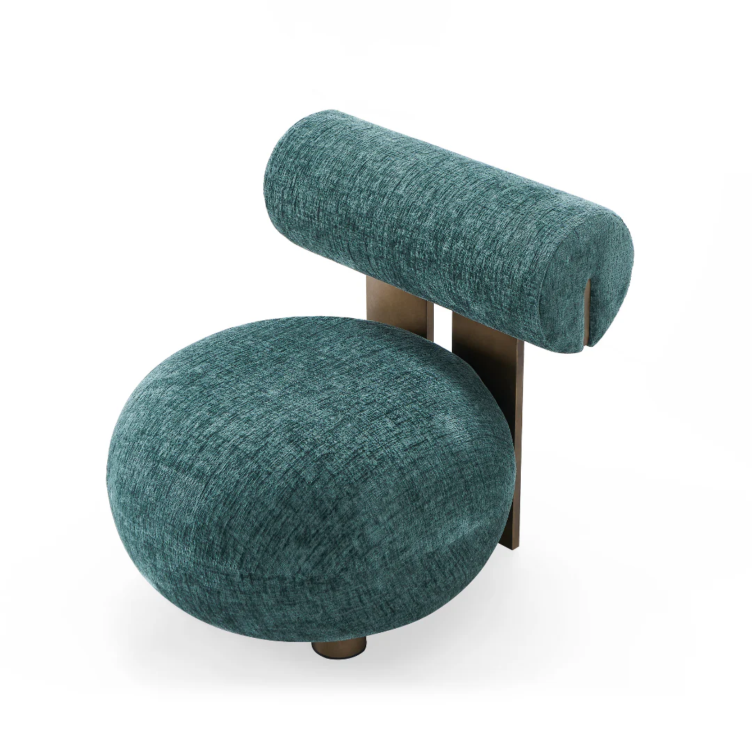 Scarlet Serenity Modern Chair - Image 5