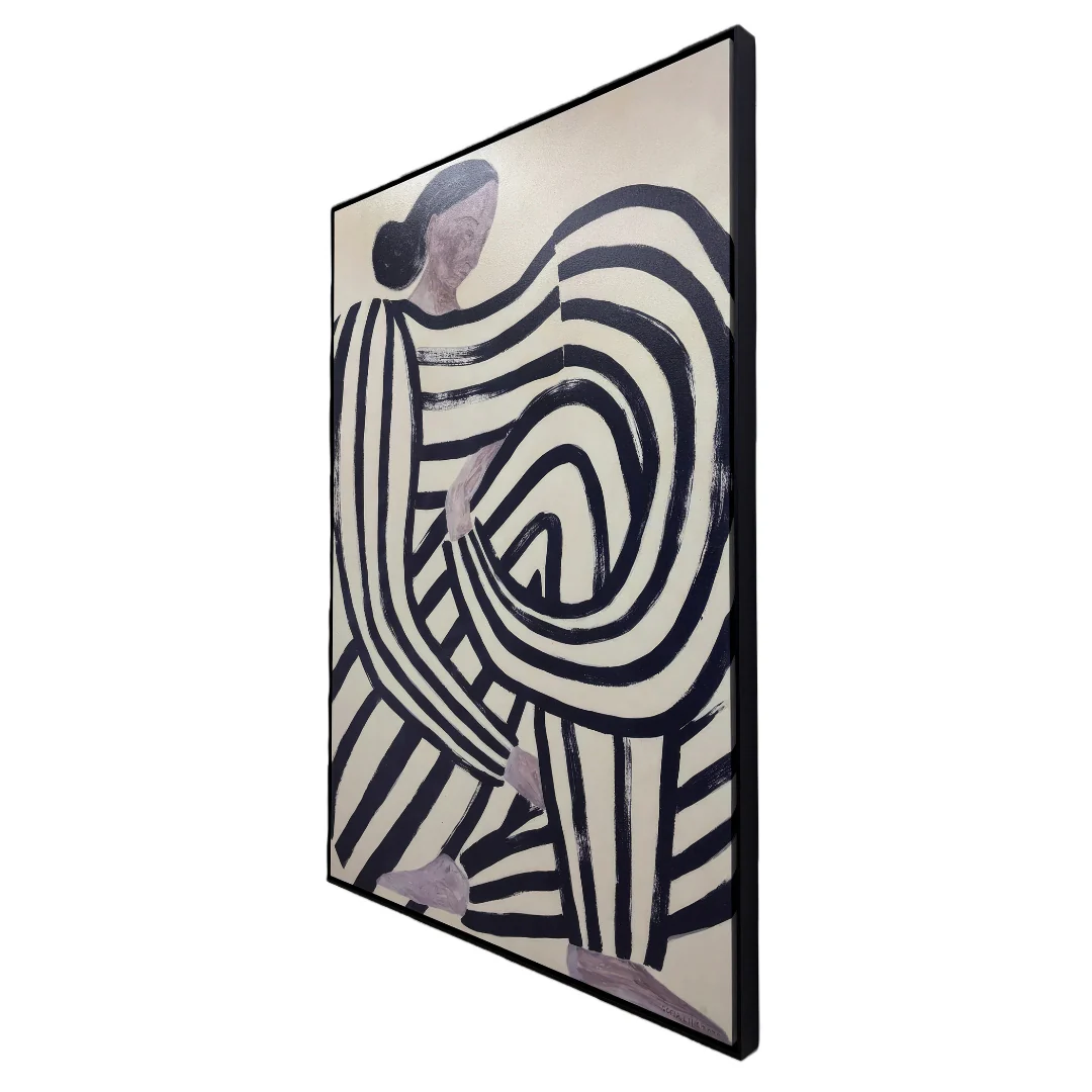 Minimal Striped Stylish Canvas Wall Art - Image 3