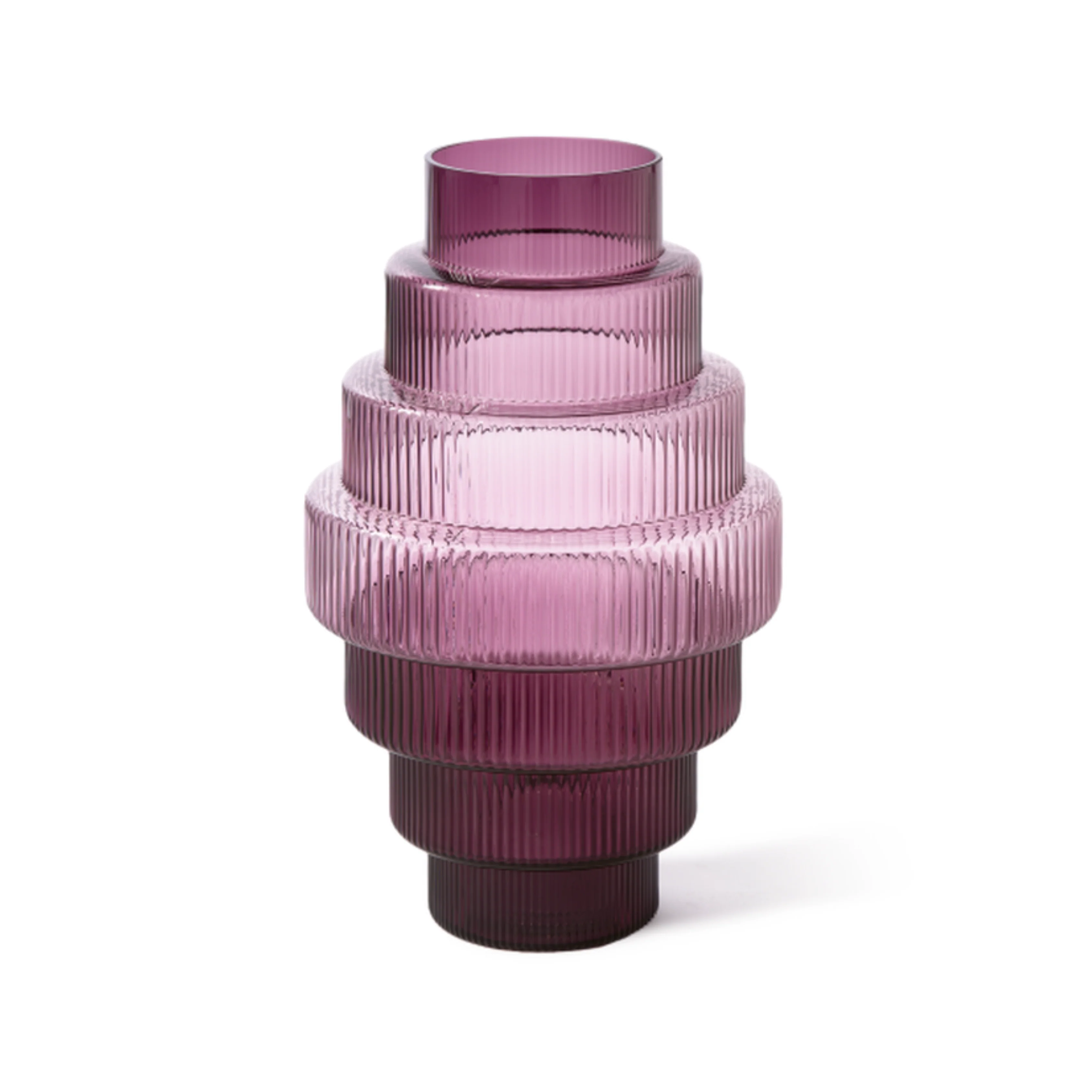 Steps Dark Purple Vase - XXL
