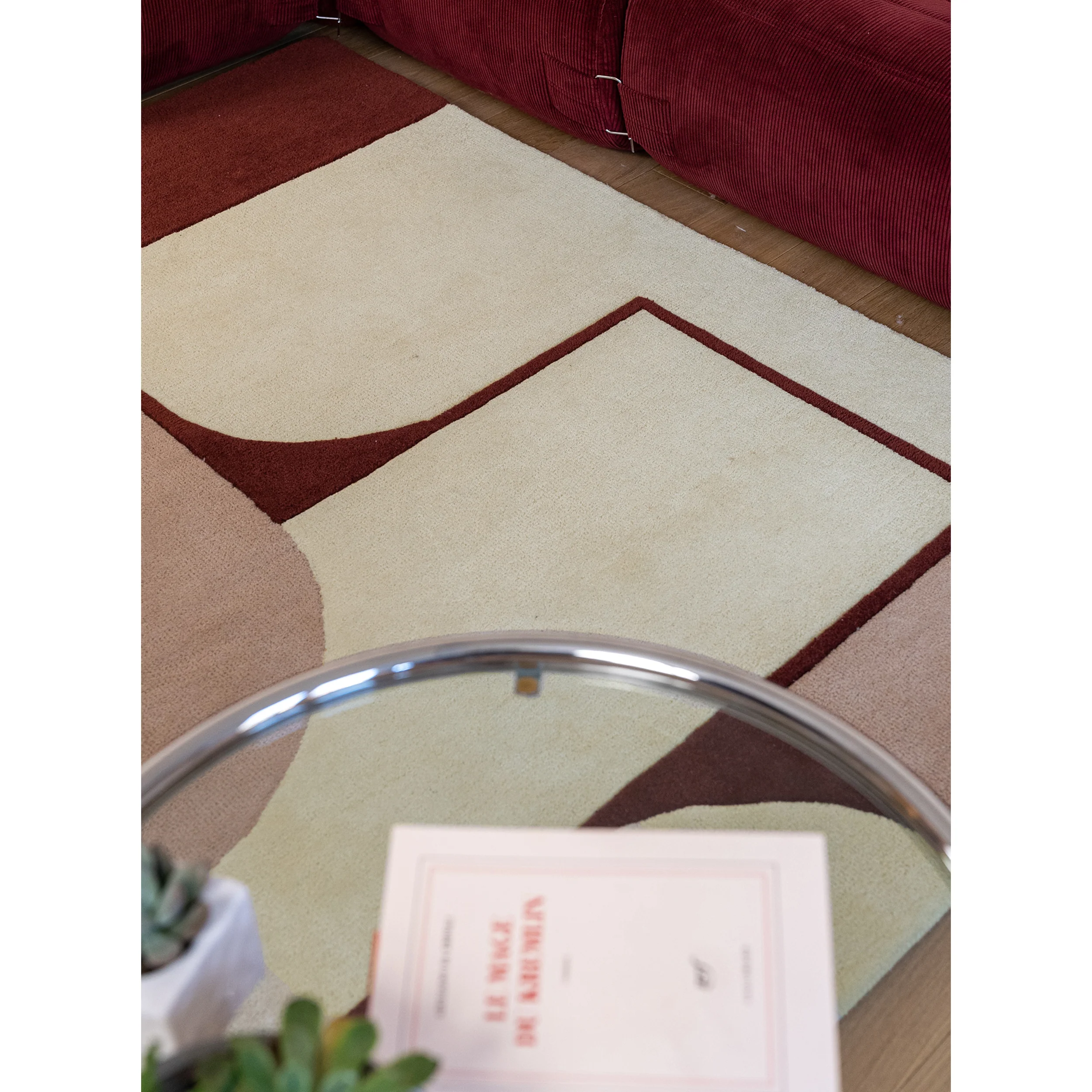 Strada Nude Hand Tufted Rug 200x290 cm - Image 4