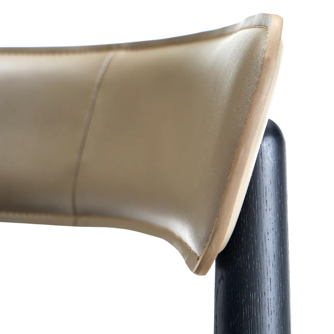 Titanium Curved Back Modern Dining Chair - Image 10