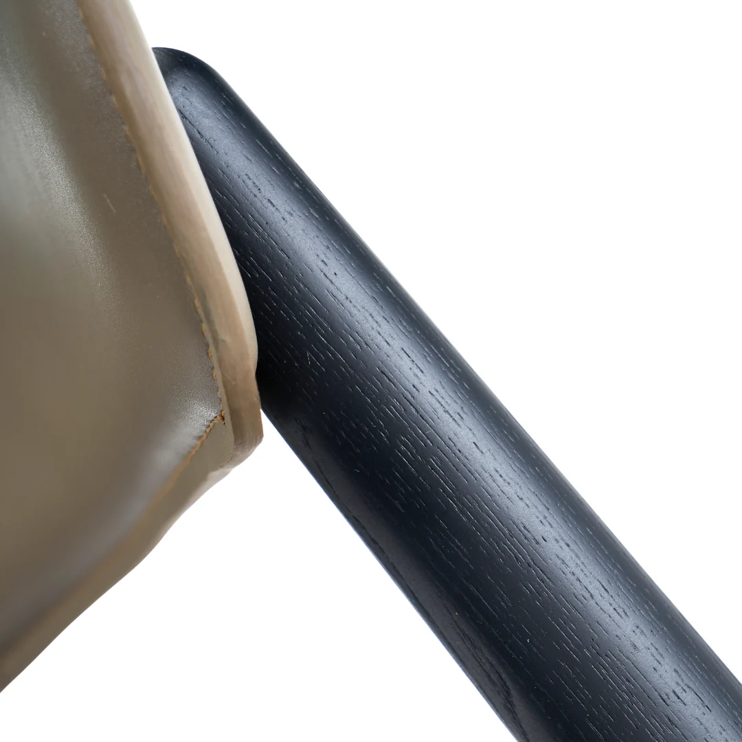 Titanium Curved Back Modern Dining Chair - Image 11