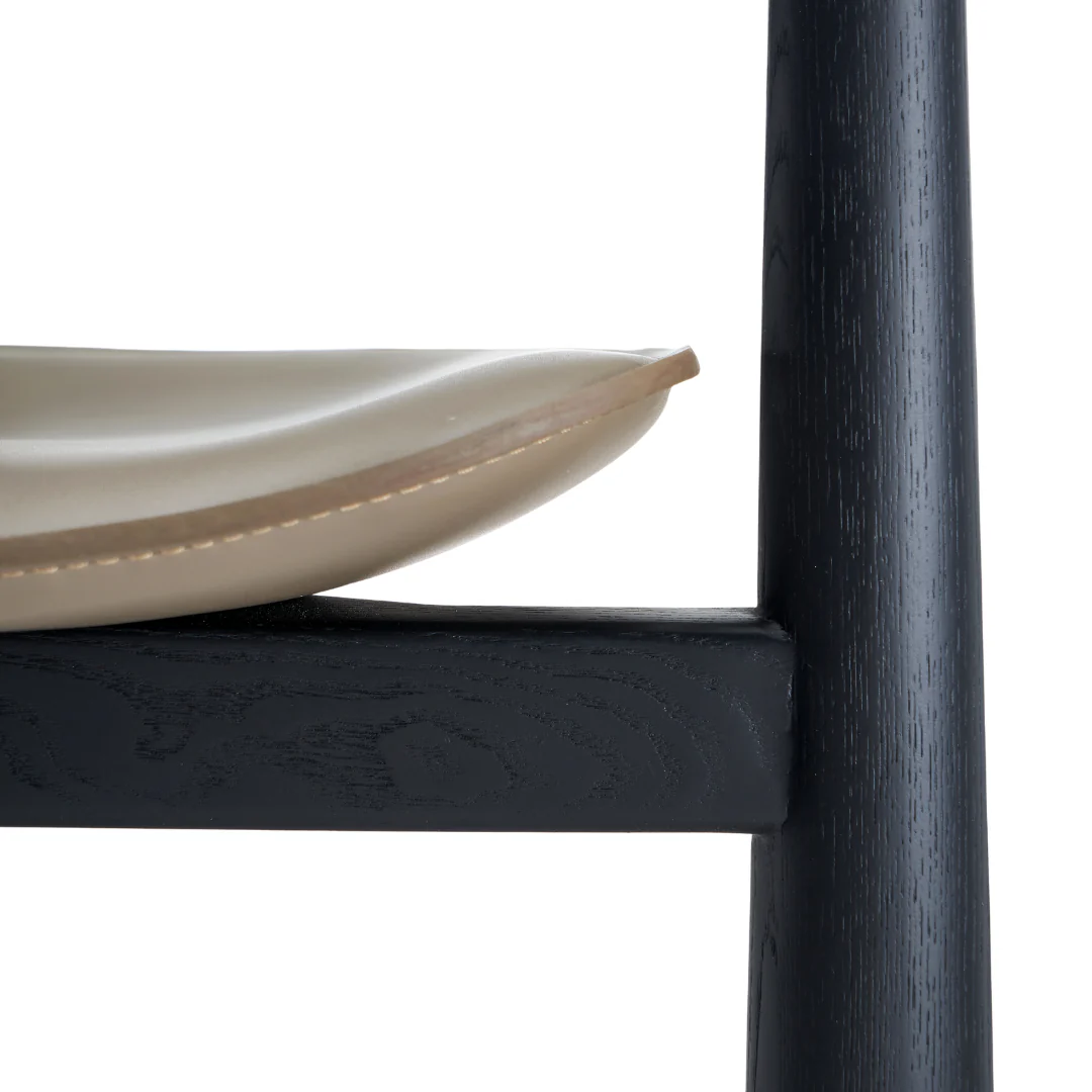 Titanium Curved Back Modern Dining Chair - Image 9