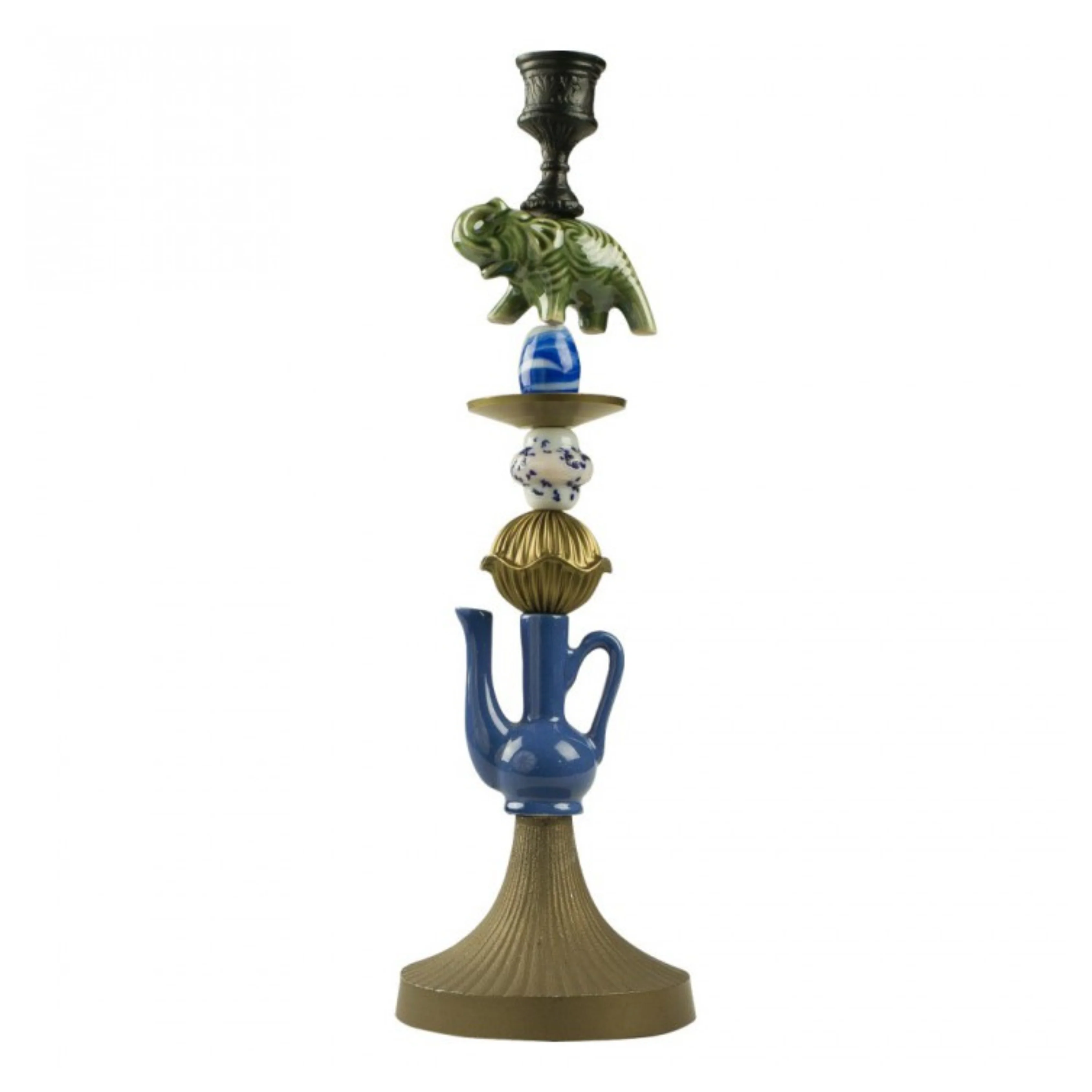 Top Of The Hill Ceramic Candlestick - Image 3