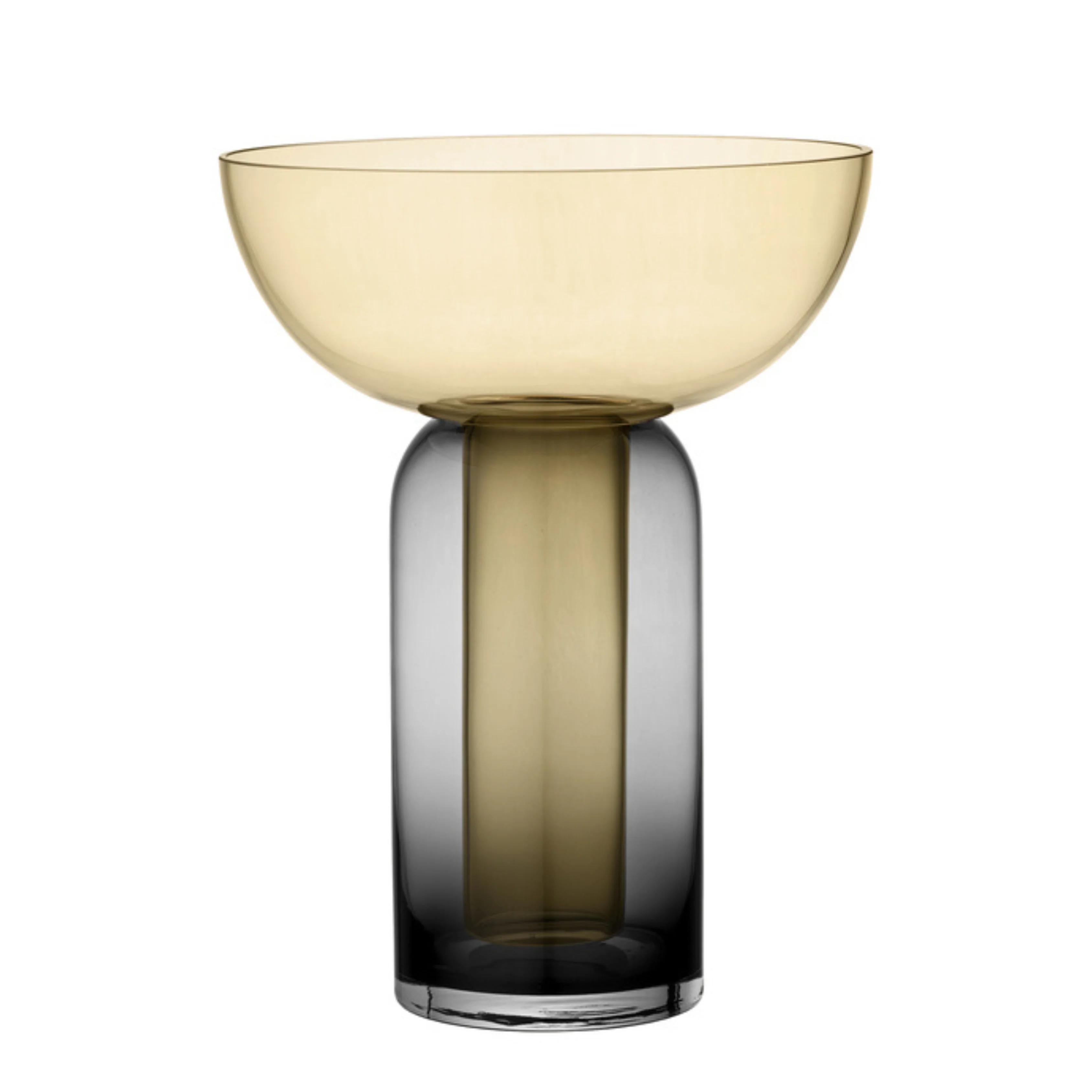 Torus Large Vase Black/Amber