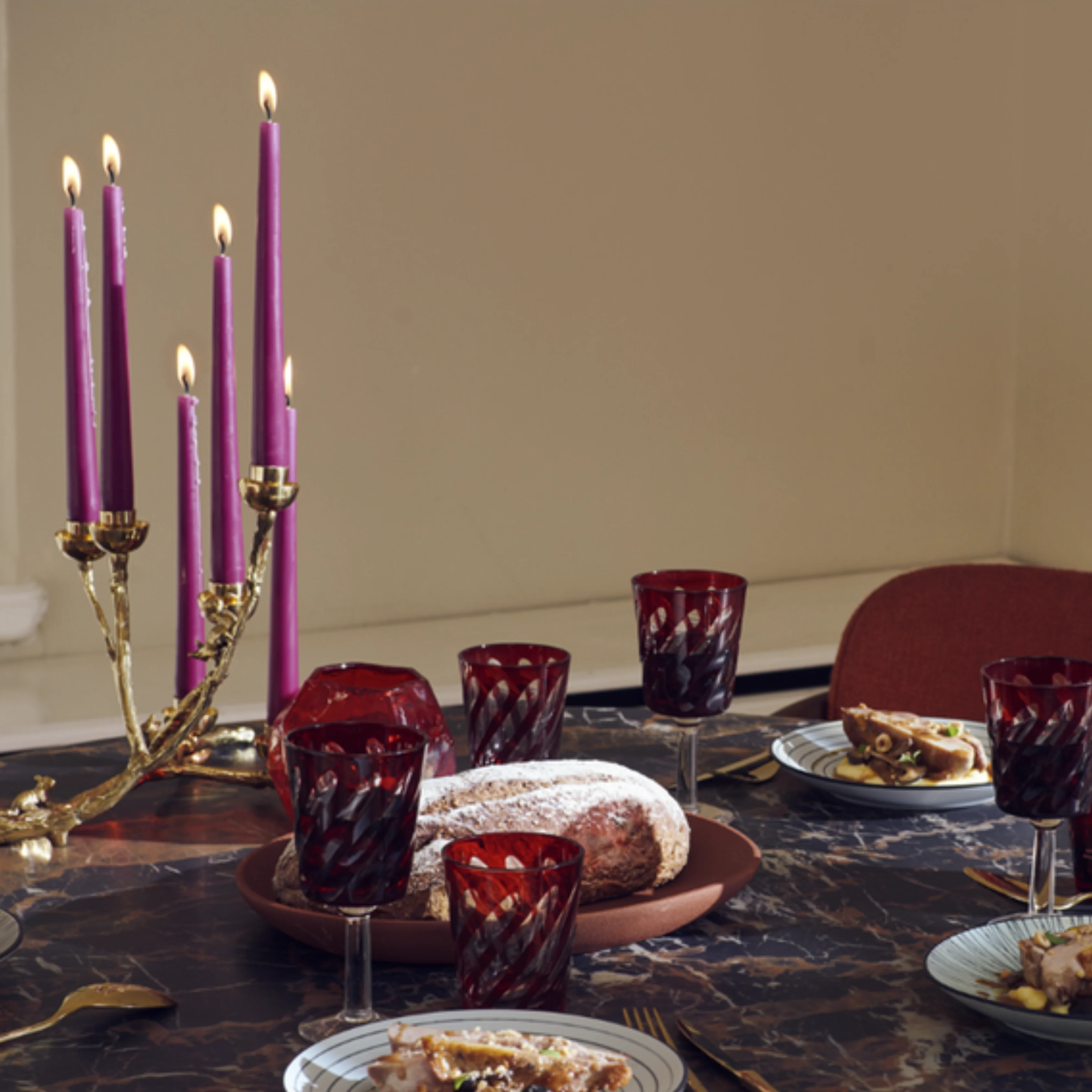 Twiggy Gold Candle Holder - Image 2