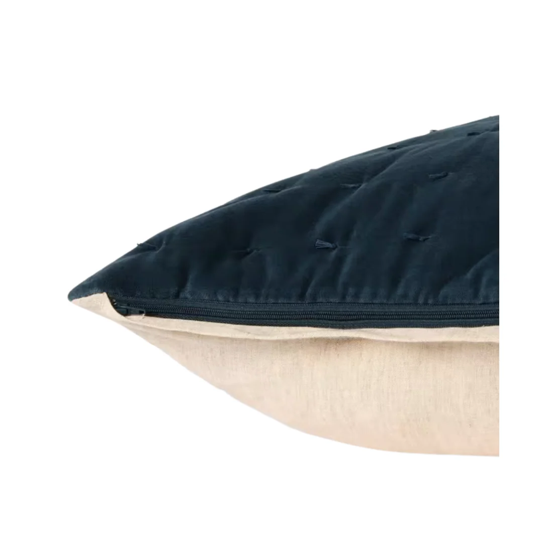 Velvet Shadow Navy Cushion - Image 2