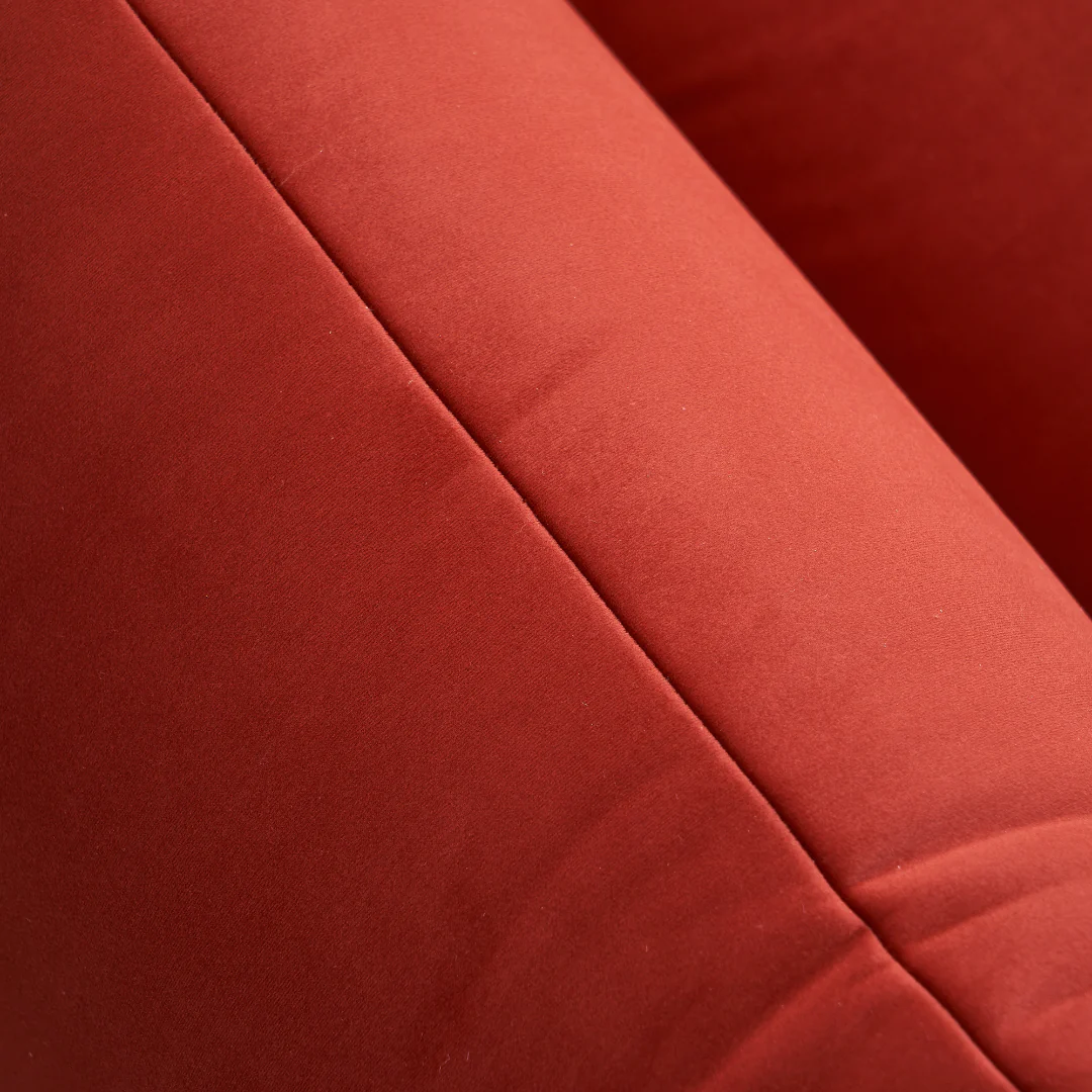 Wine 3 seater Sofa with armrest - Image 5